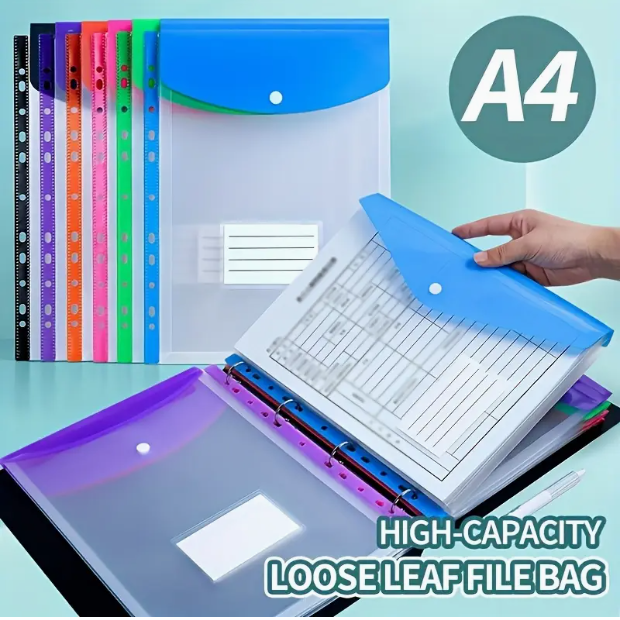 💥Clearance Sale🔥6-Pack A4 High-Capacity Loose-Leaf File Organizer Binder