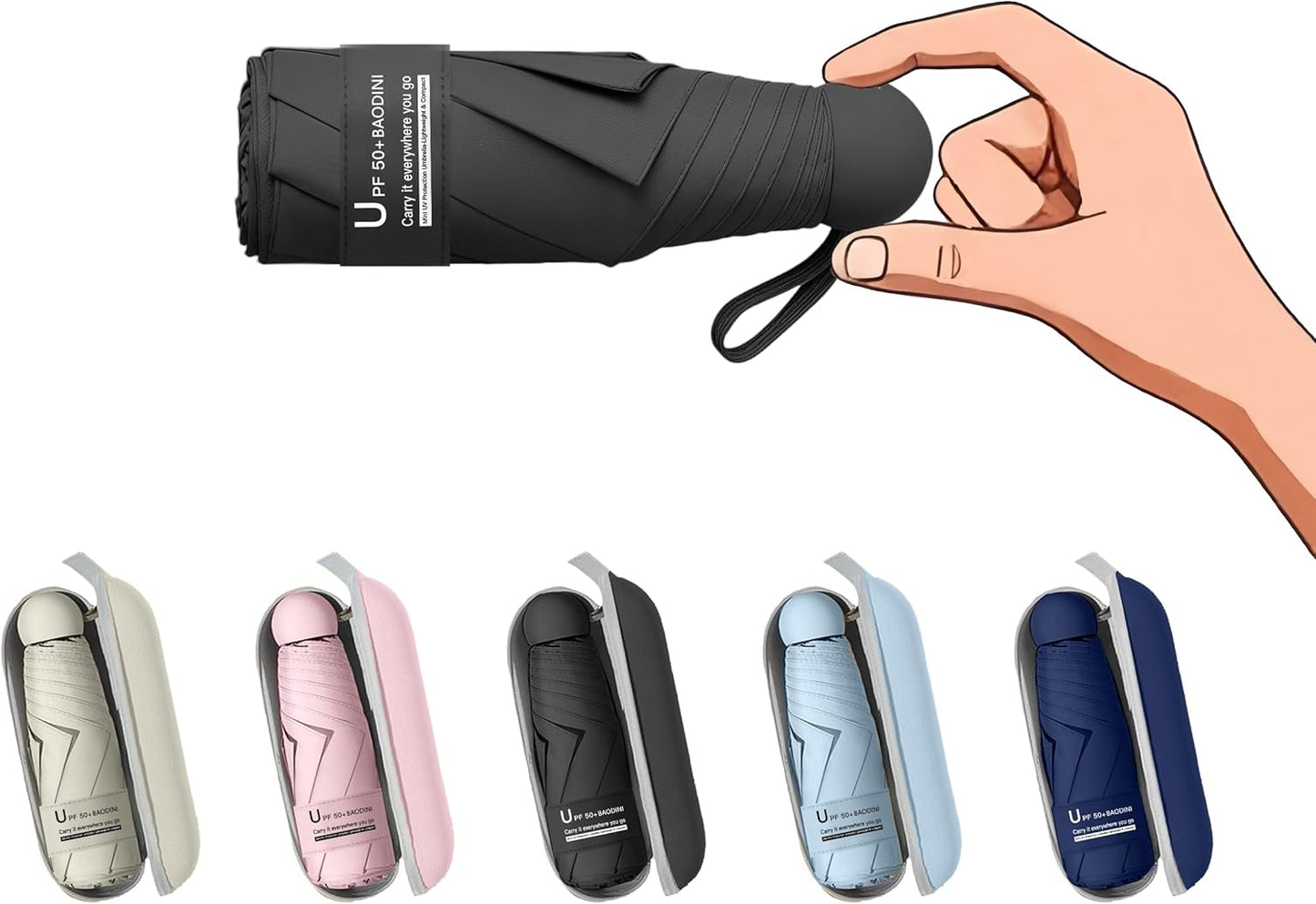 🎁Super Sale💞Mini Wallet Umbrella with Box
