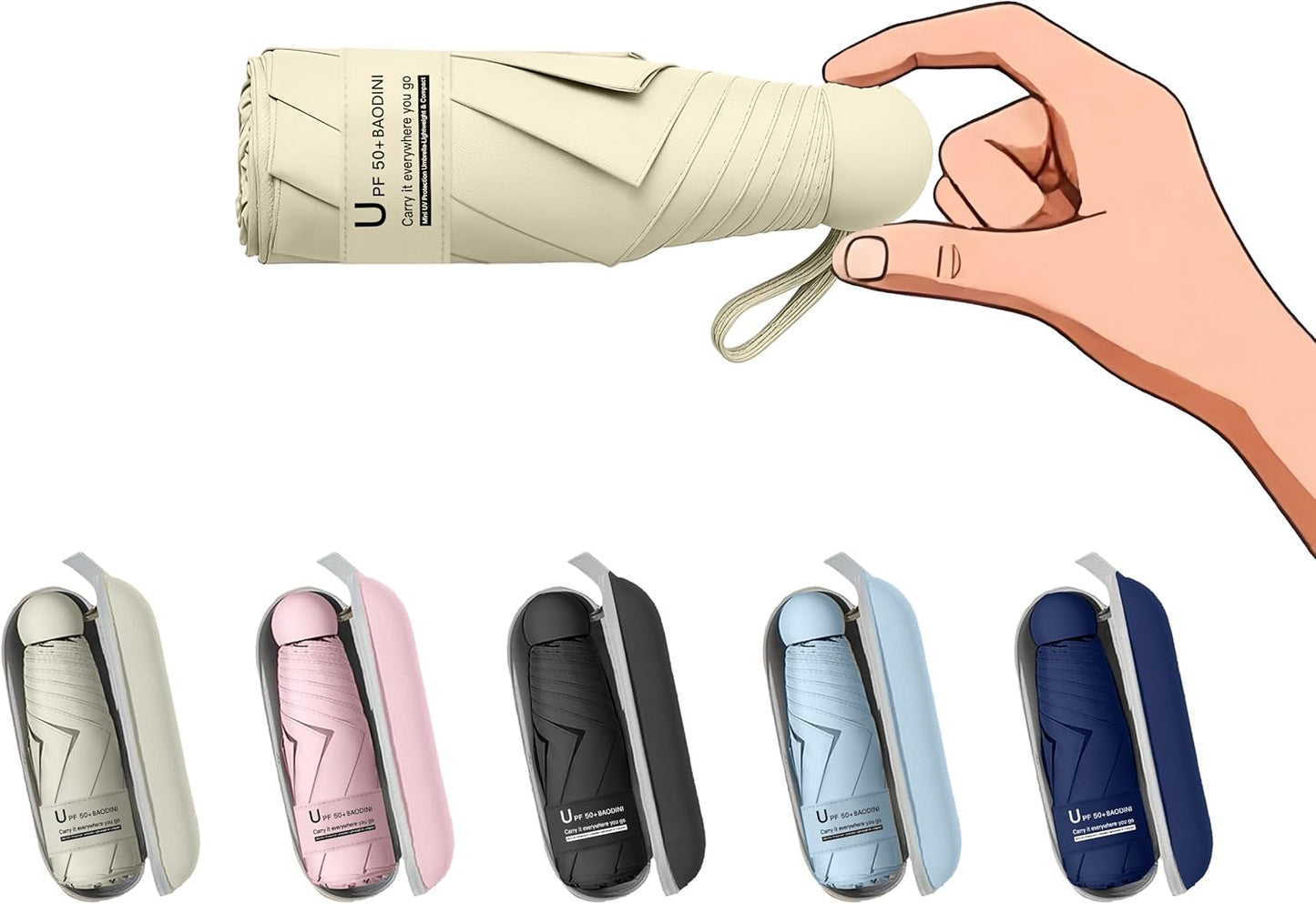 🎁Super Sale💞Mini Wallet Umbrella with Box