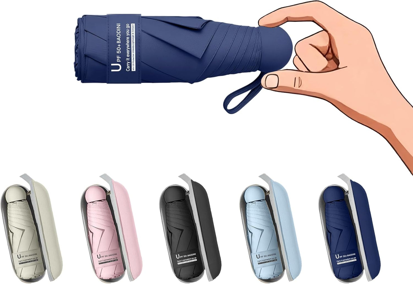 🎁Super Sale💞Mini Wallet Umbrella with Box
