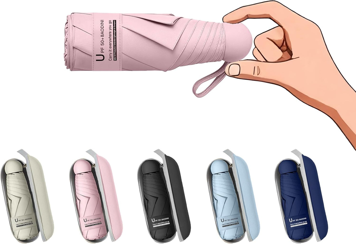 🎁Super Sale💞Mini Wallet Umbrella with Box