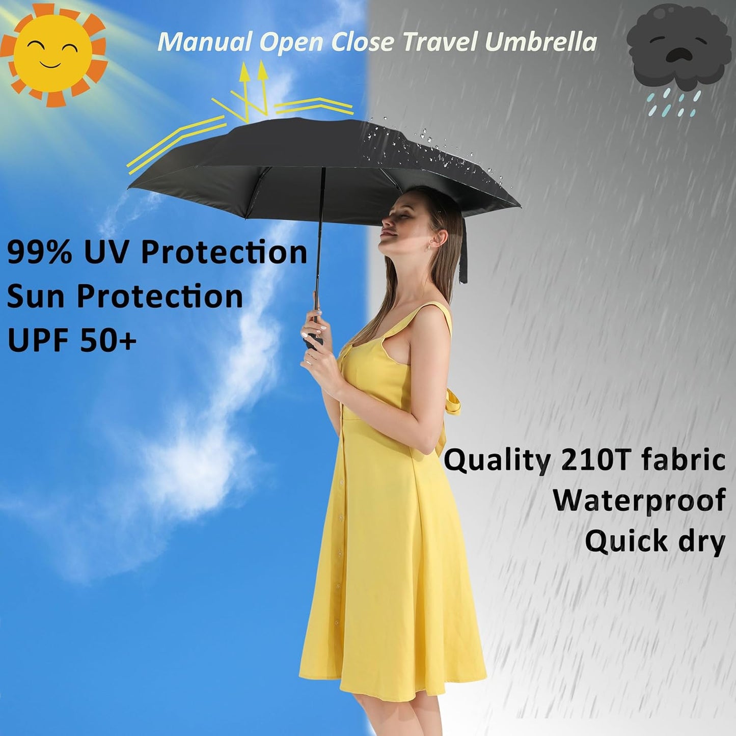 🎁Super Sale💞Mini Wallet Umbrella with Box