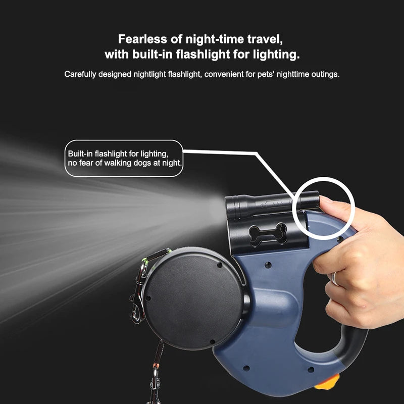 ✨Hot New Arrivals🔥360 Degree Tangle-Free Automatic Double Pet Leash with LED Light